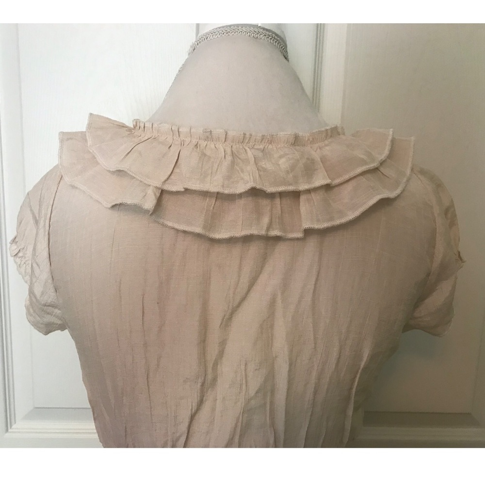 ‘Timing’ Brand Smocked Ruffled Top, Small - Picture 7 of 10